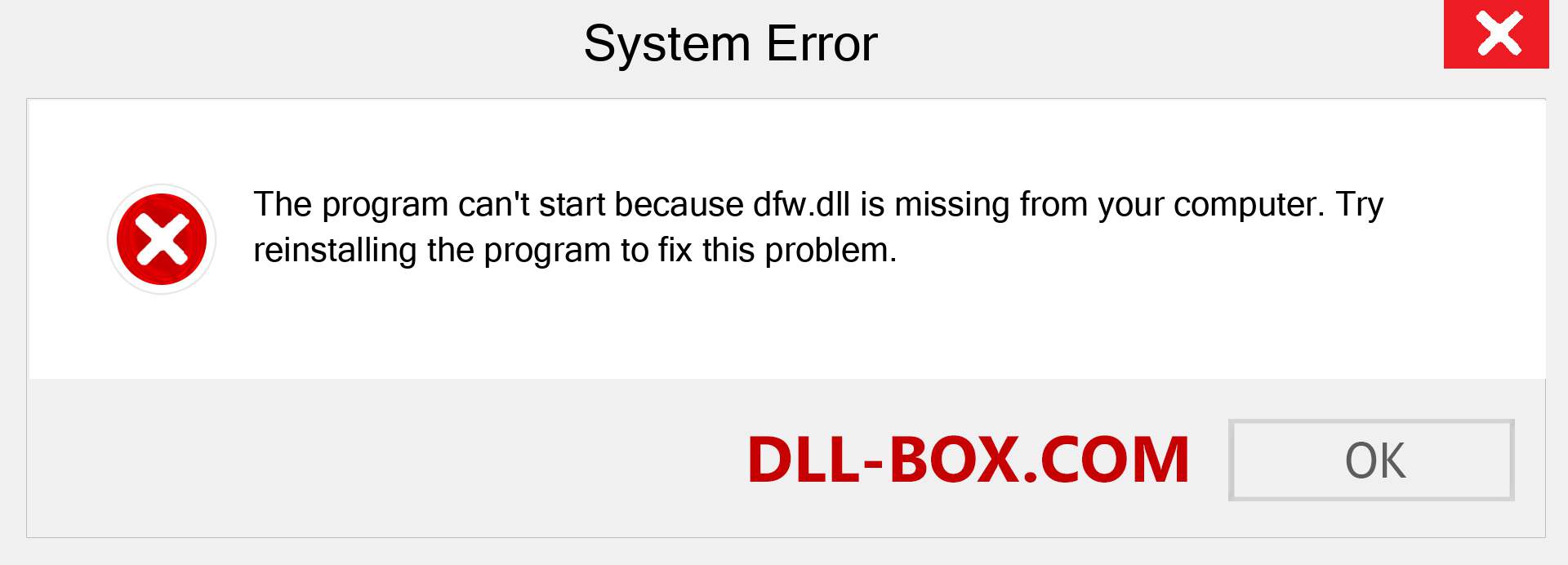  dfw.dll file is missing?. Download for Windows 7, 8, 10 - Fix  dfw dll Missing Error on Windows, photos, images